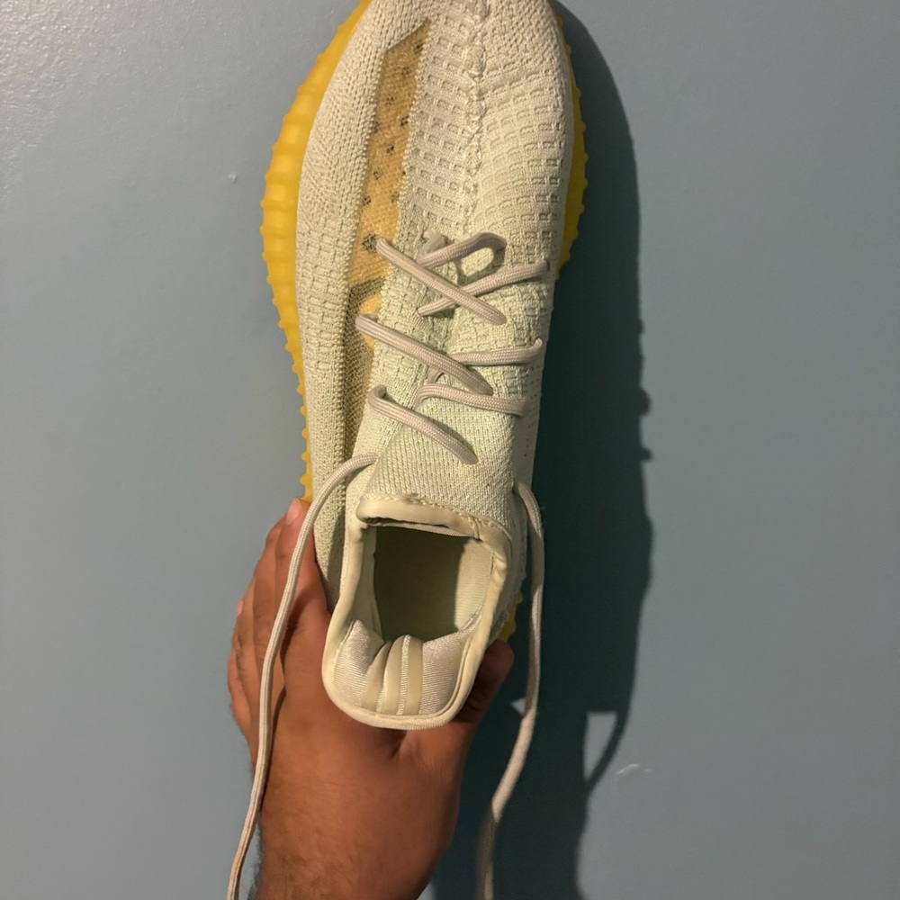 Adidas Yeezy Boost 350 V2 Light Green/ Yellow Sole Men’s Sneakers | 9